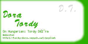 dora tordy business card